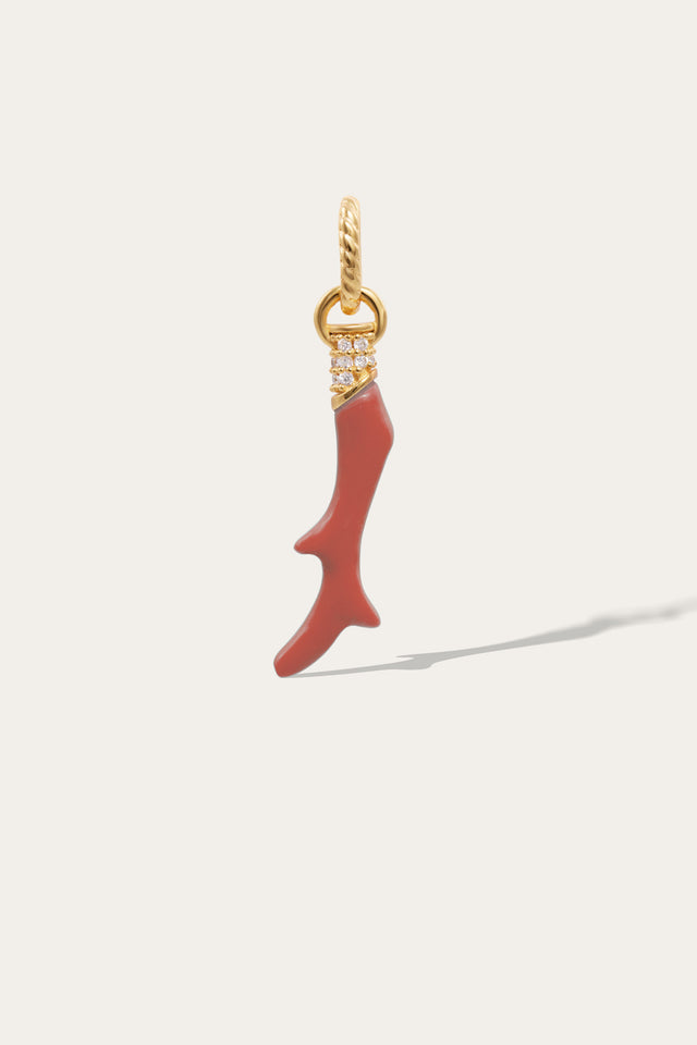 Speira Red Coral Gold Vermeil Charm