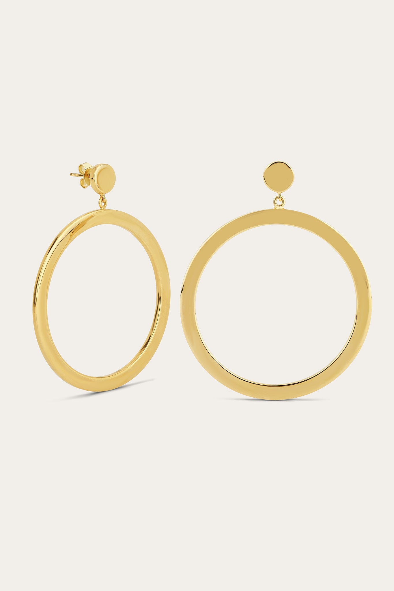 large gold hoop earrings