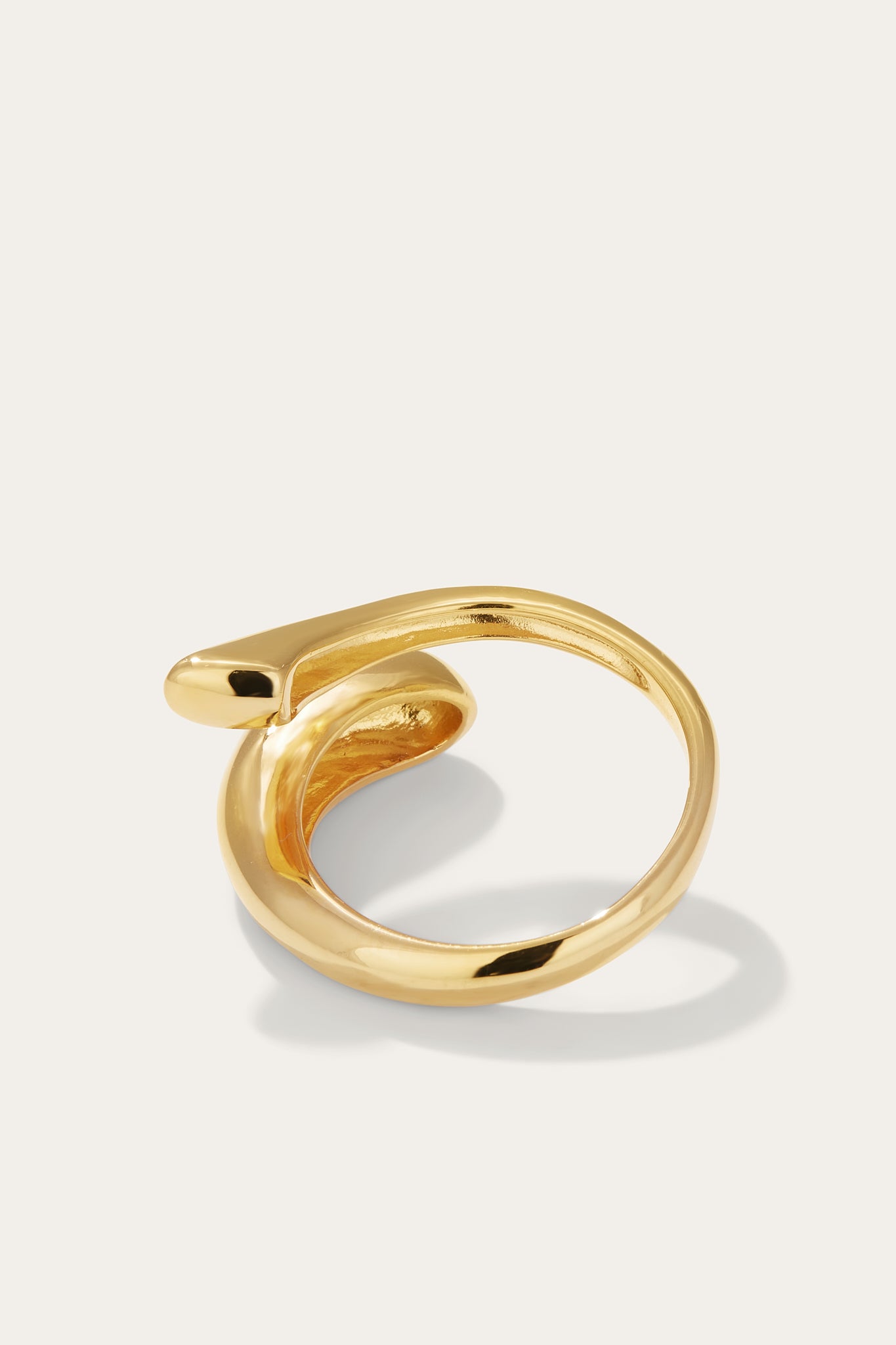 Crossover Gold Ring