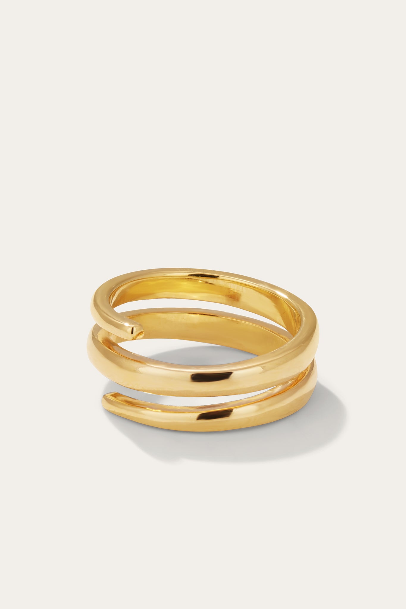 gold coil ring