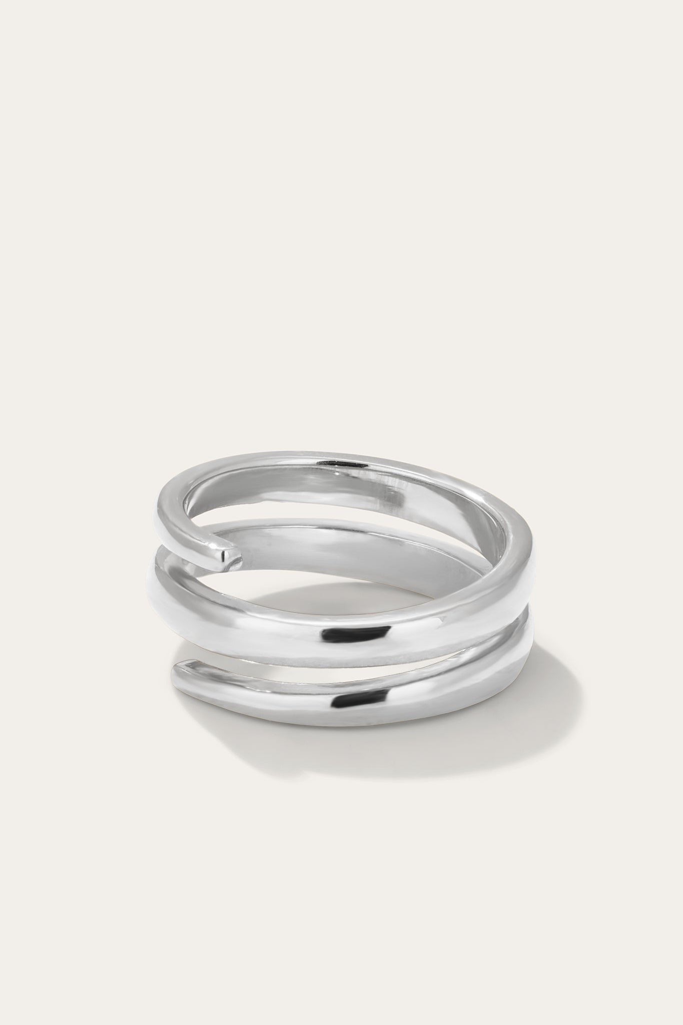 silver coil ring