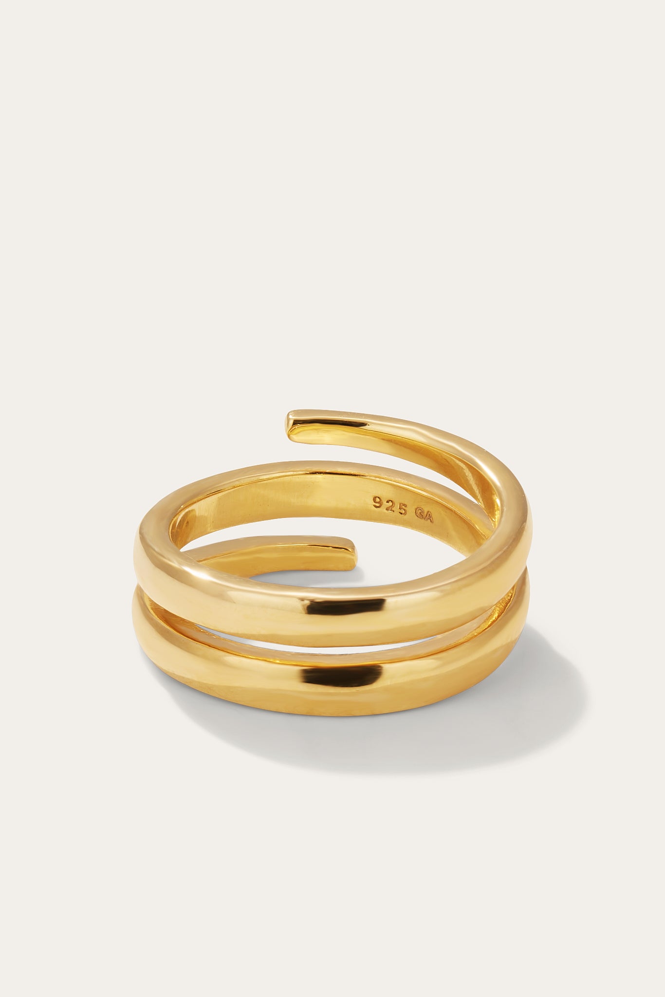 gold coil ring