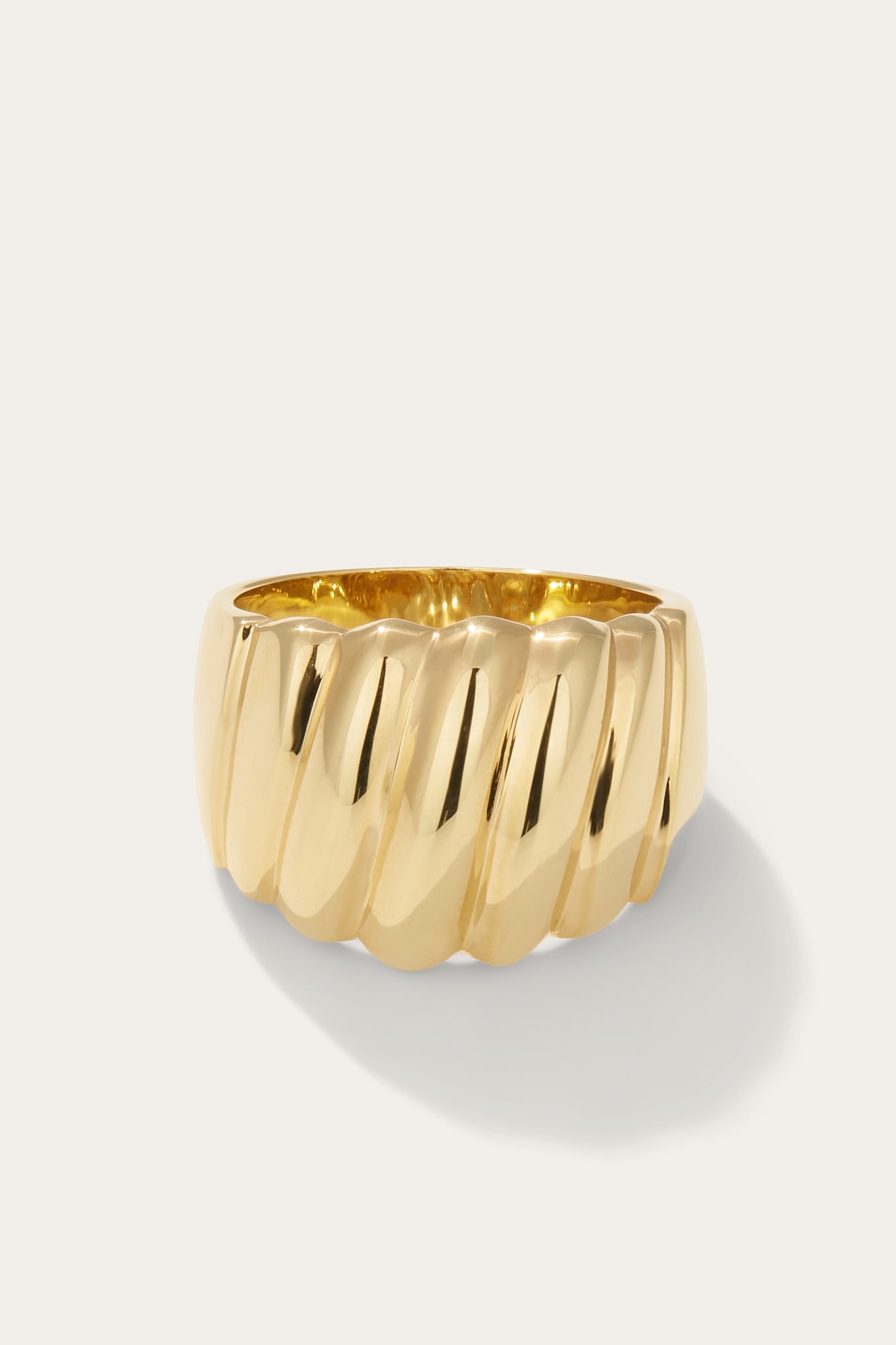 gold chunky ring