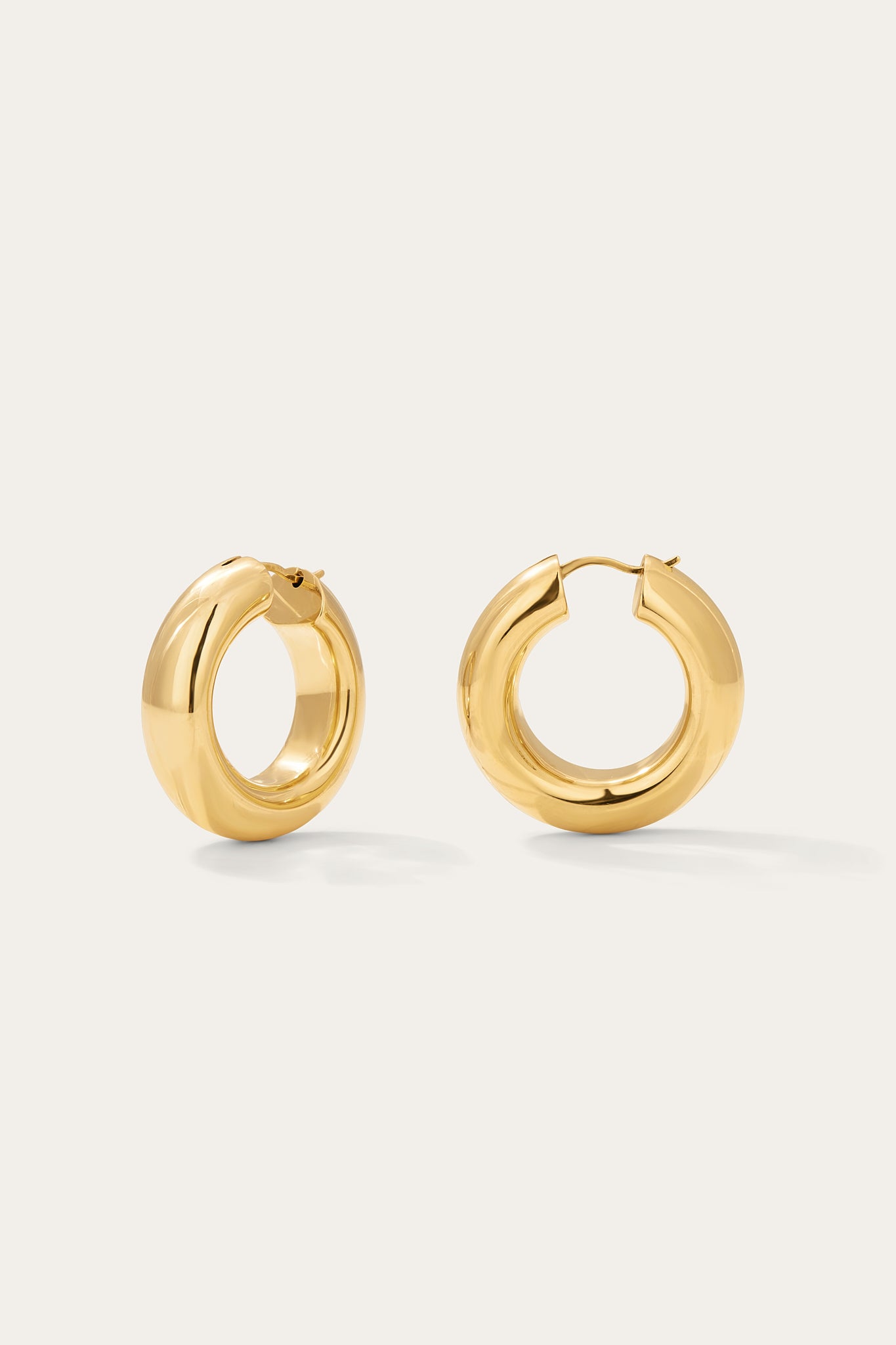 Puffy Hoops for Sensitive Ears