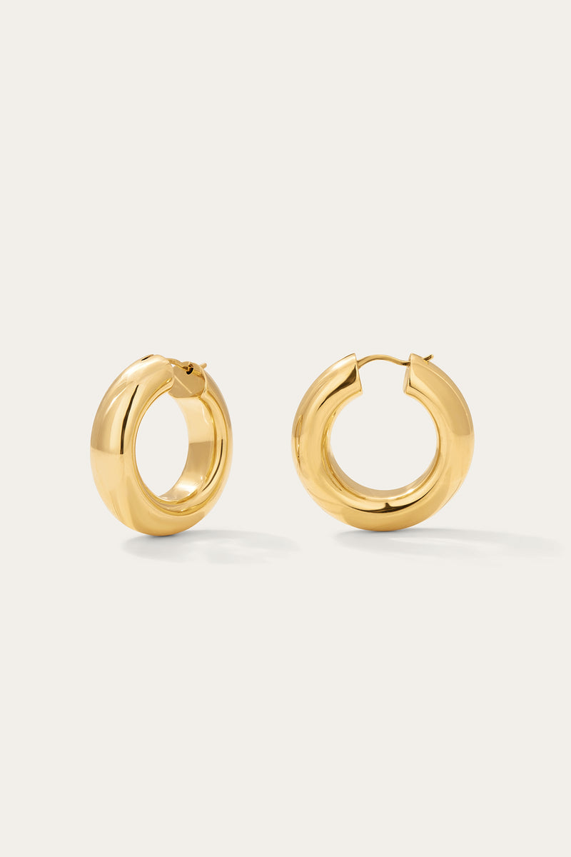 Puffy Hoops for Sensitive Ears