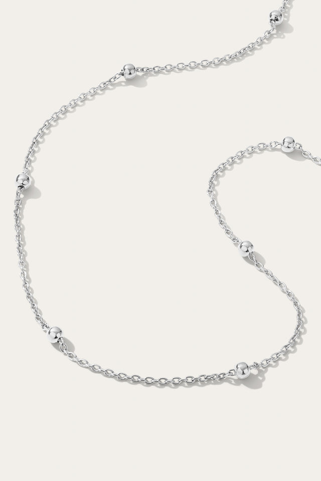silver layered necklace