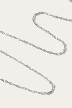 silver layered necklace