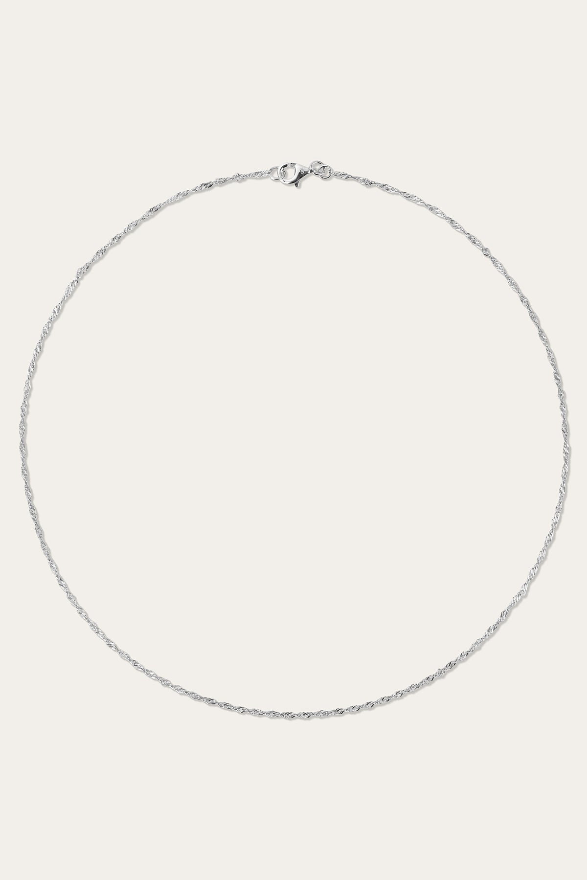 silver layered necklace