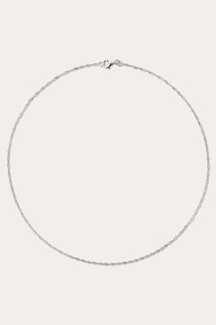 silver layered necklace