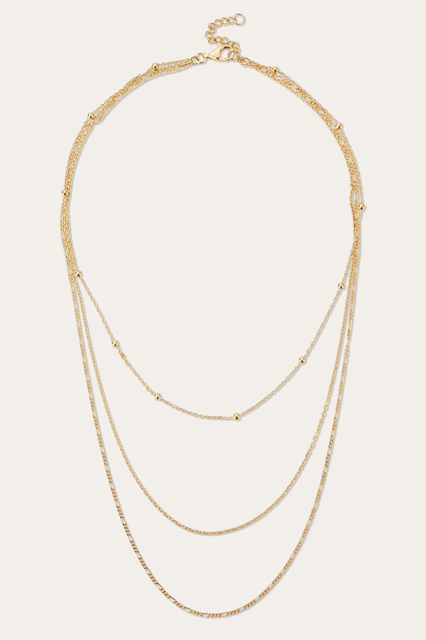 gold layered necklace set
