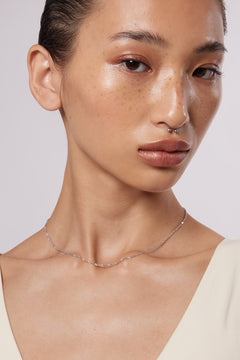 silver layered necklace