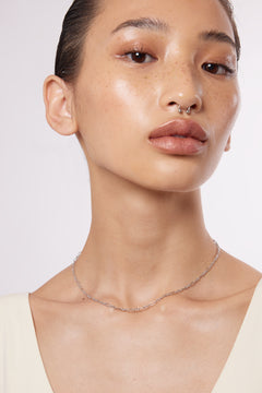 silver layered necklace