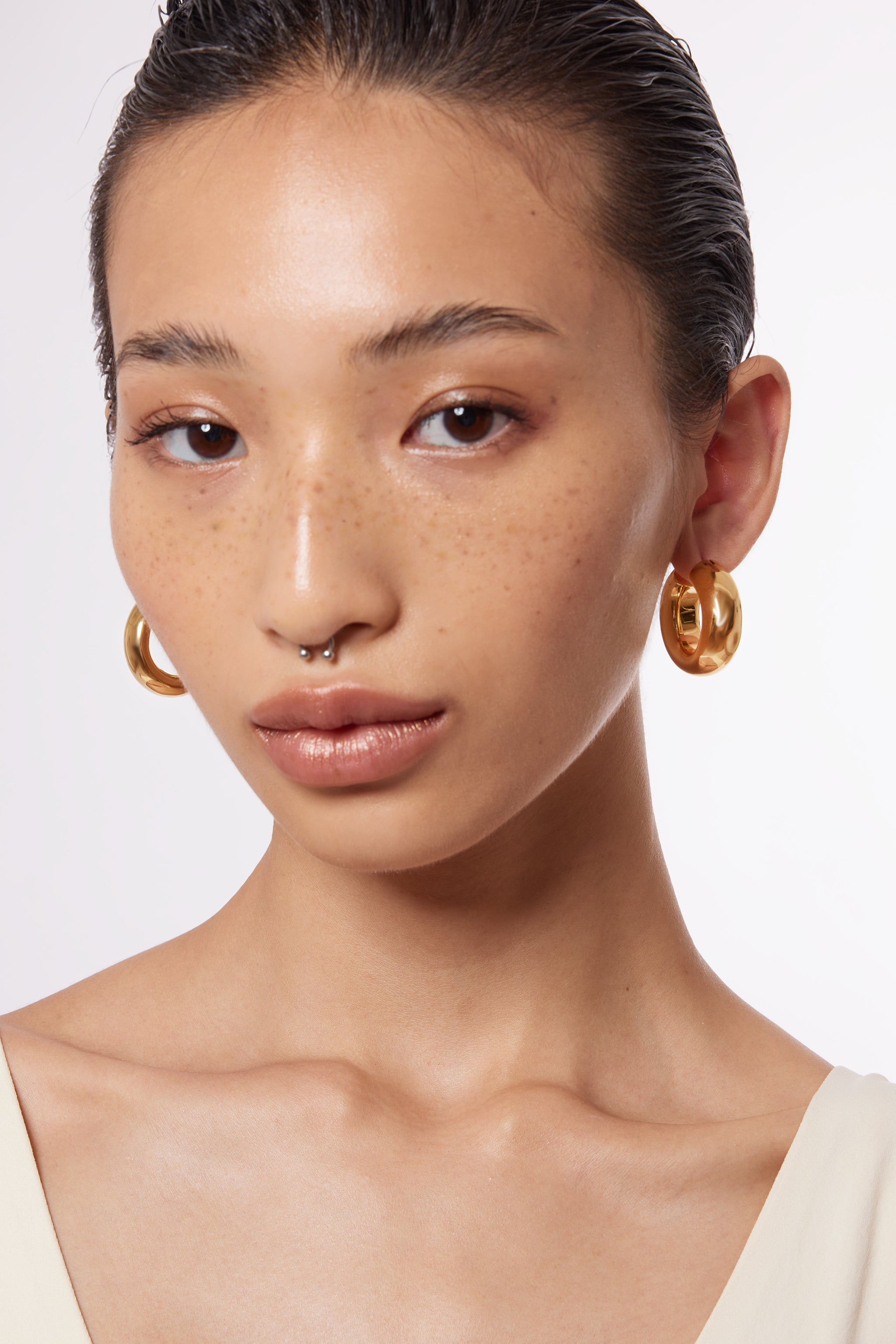 Puffy Hoops for Sensitive Ears