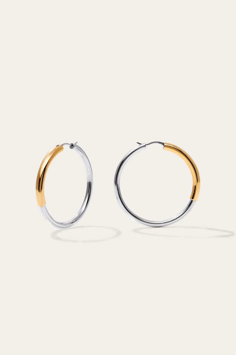two tone hoops