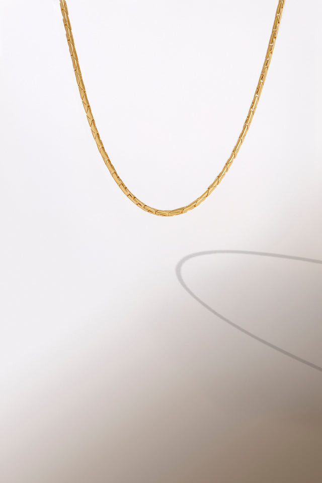 Wheat Chain Gold Plated Necklace