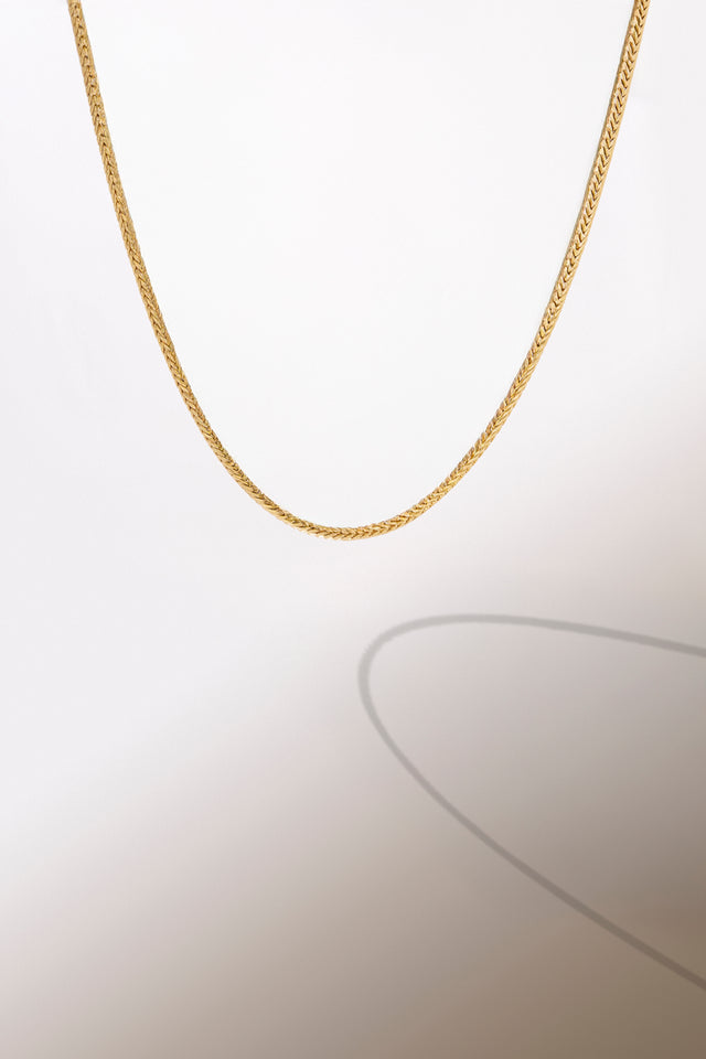 Snake Chain Gold Plated Necklace