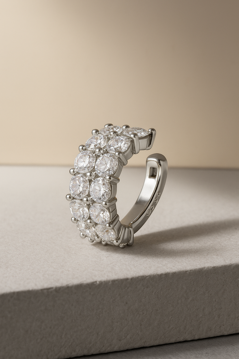 Gala sterling silver ear cuff