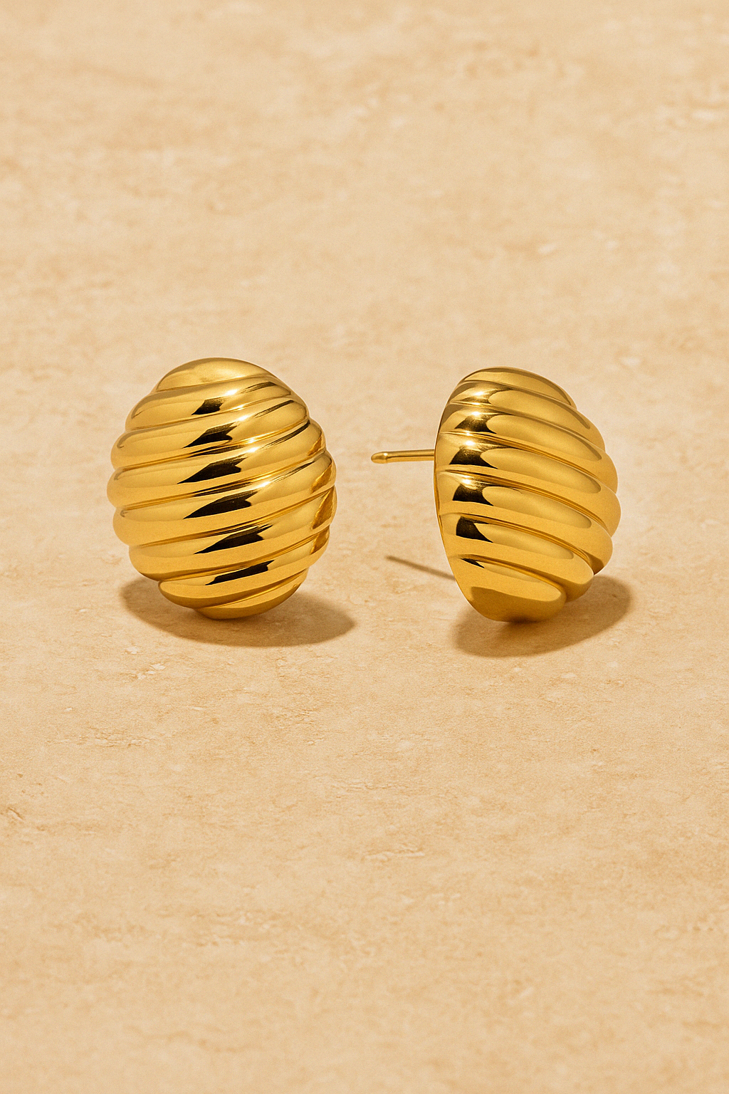 Gnocchi Gold Vermeil Mega Studs