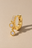6.5 mm shaker gold vermeil huggie