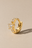 6.5 mm star gold vermeil huggie