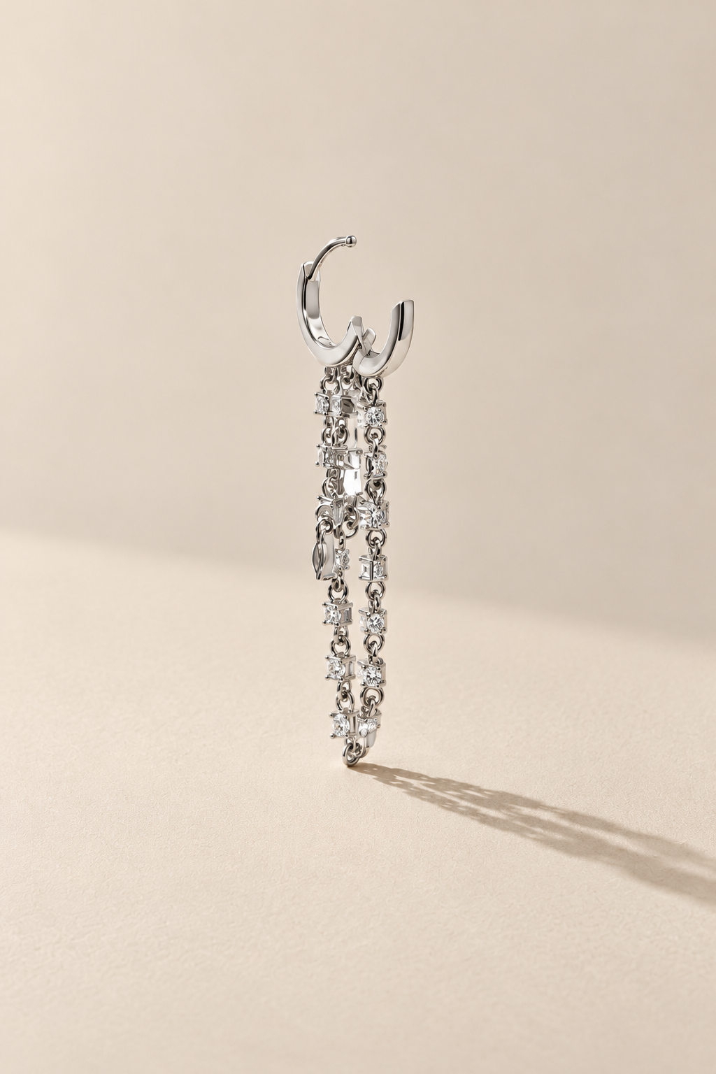 Amina sterling silver earring