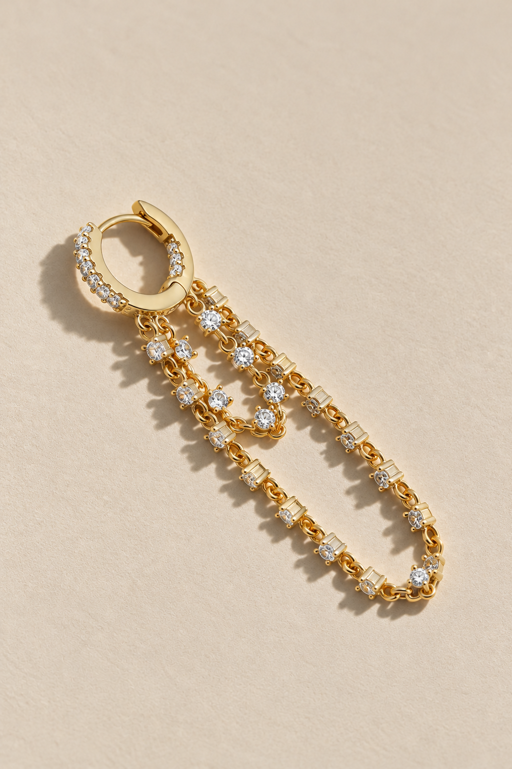 Amina gold vermeil earring