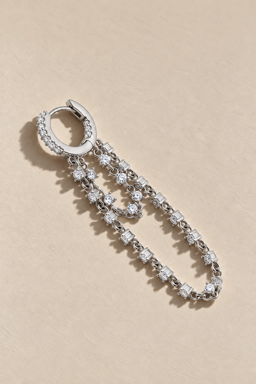 Amina sterling silver earring