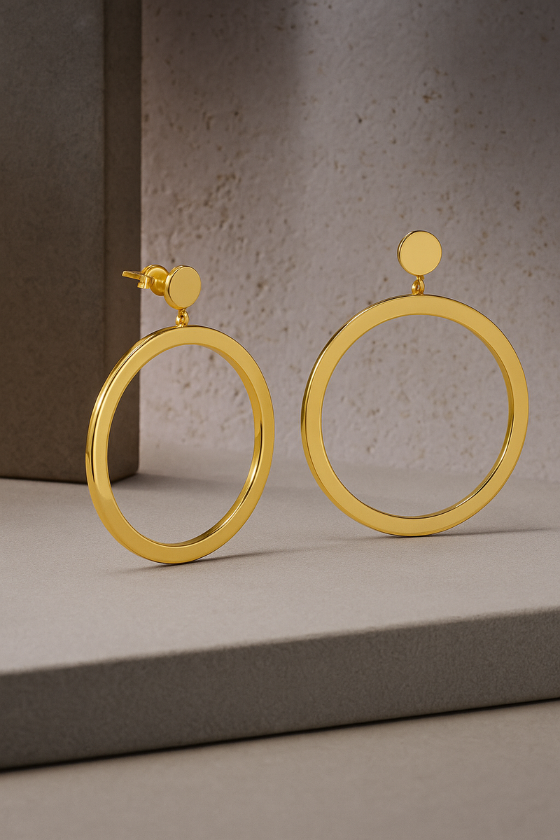 Iris Gold Vermeil Hoops
