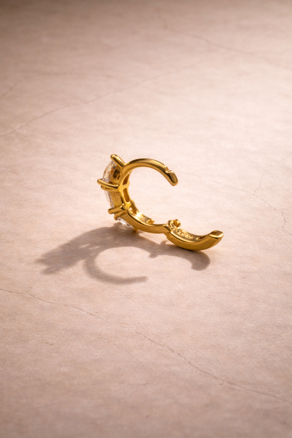 Ivy 6.5 mm Mini Hoop – Gold