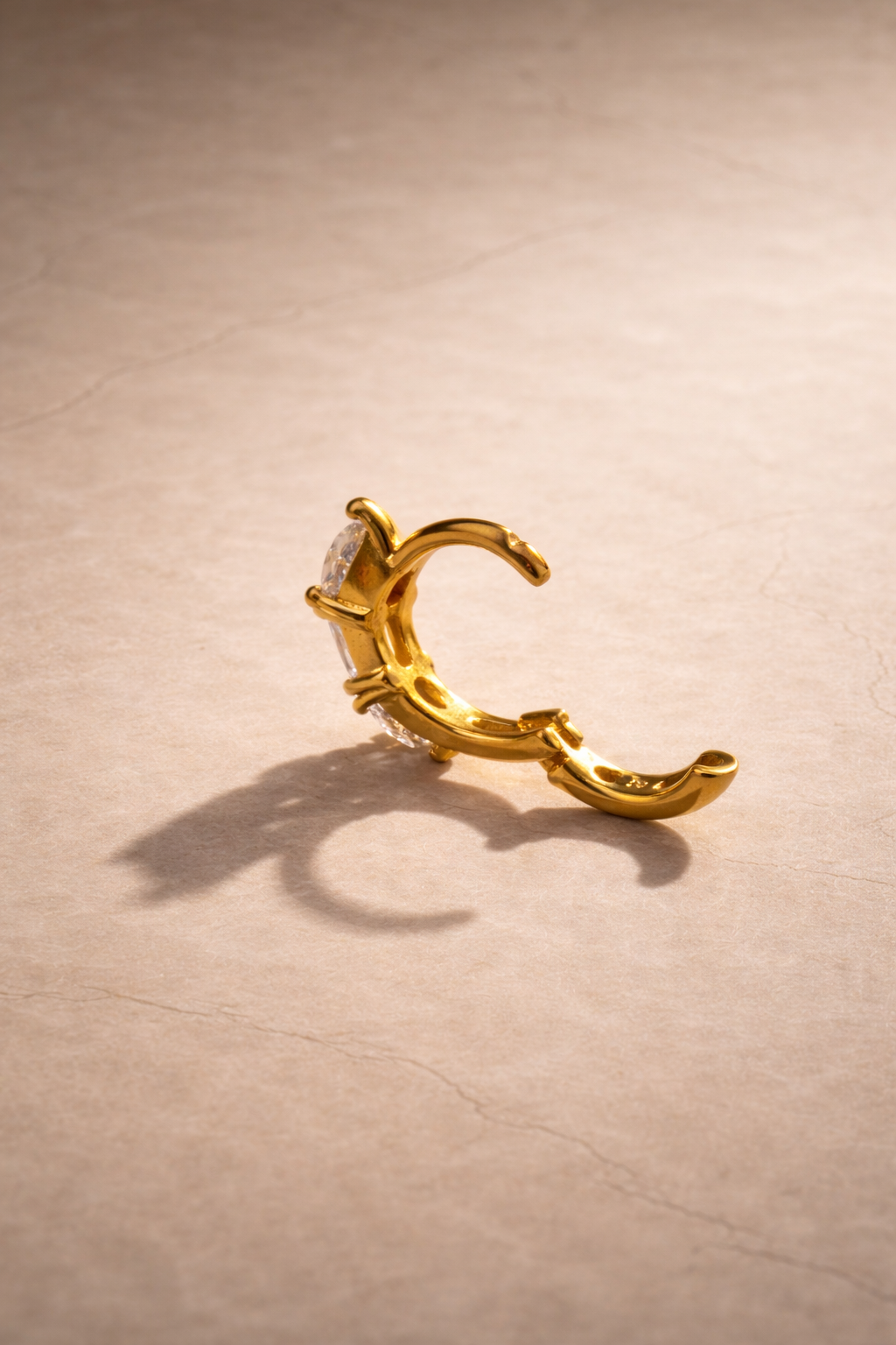 Ivy 8.5mm Mini Hoop- Gold