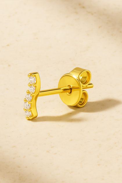Kyma gold vermeil stud