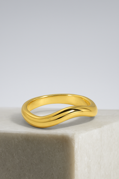 Kyma vector gold vermeil ring