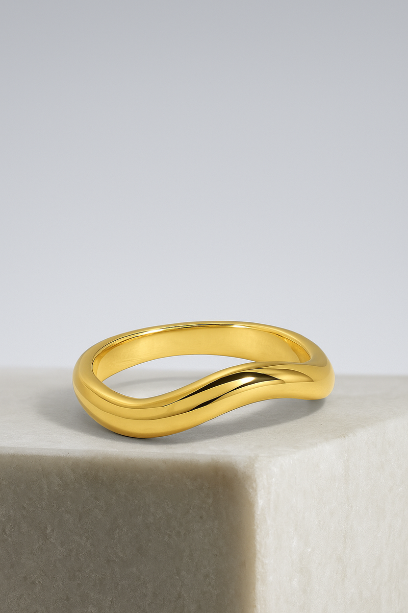 Kyma vector gold vermeil ring