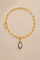 Vittoria Marquise Large Link Bracelet / Anklet – Black/Gold