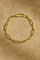 Large link anklet/bracelet gold plated