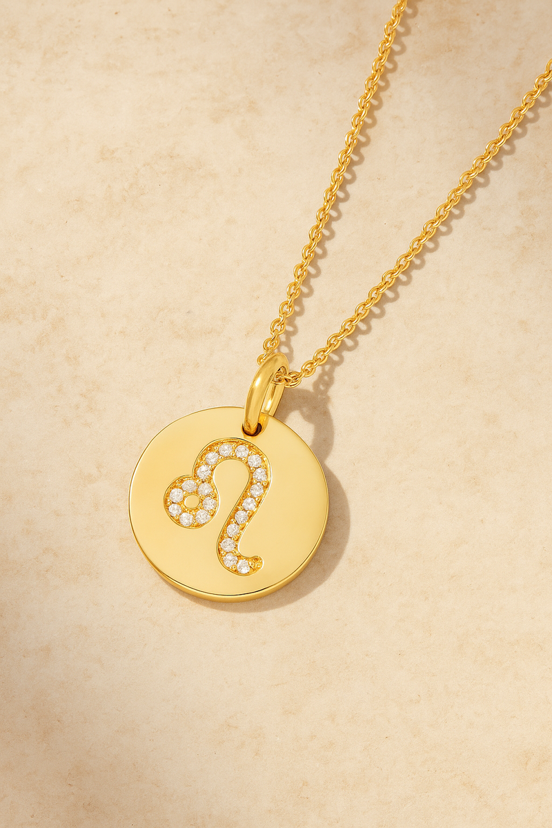 Leo gold vermeil necklace