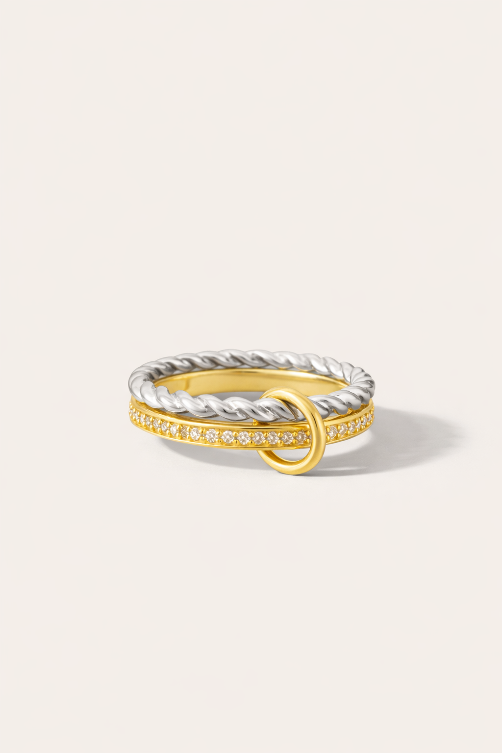 Livia Speira Double Band Pavé Ring