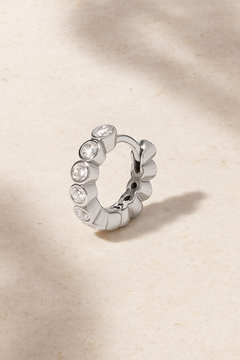 Lola 8 mm sterling silver huggie