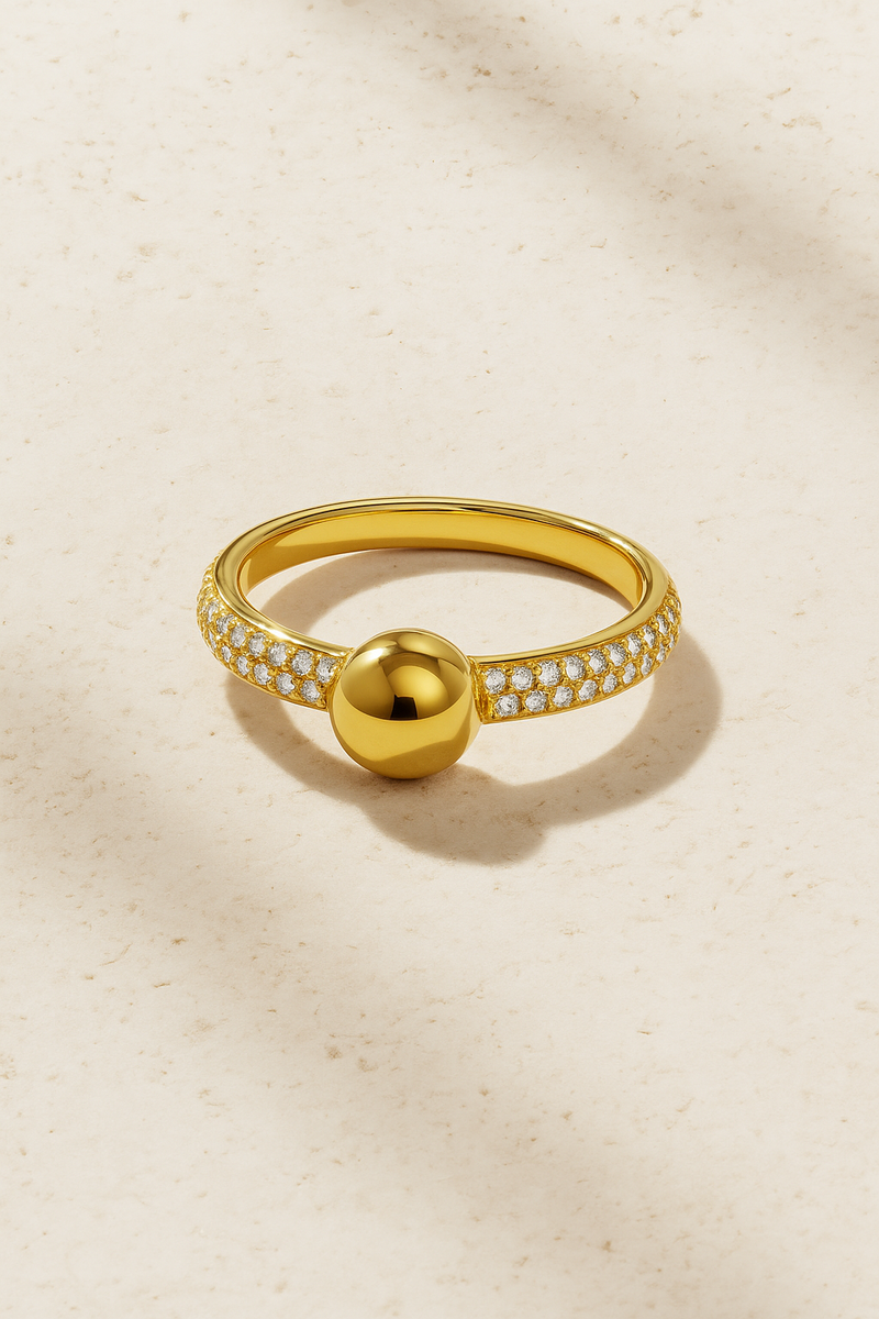 Lumi Inverse Gold Vermeil Ring side