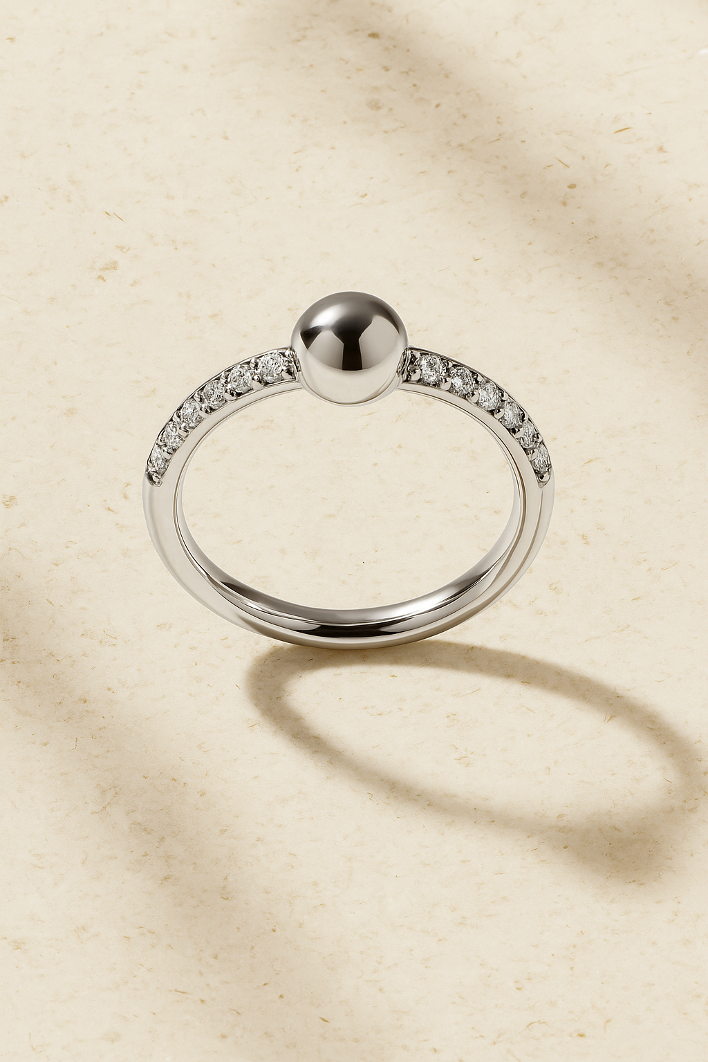 Lumi Inverse Silver Ring down 