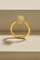 Lumi pave gold bead ring