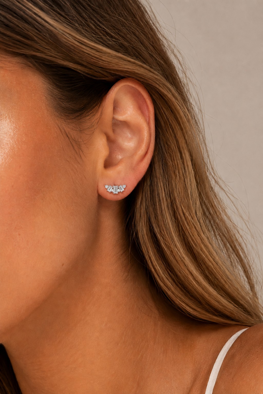 Lumière Silver Stud Earring