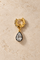 Mini Gala 6.5mm Gold Huggie with Vittoria Black & Gold Charm