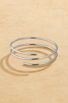 Mini Coil Silver Plated Bangle