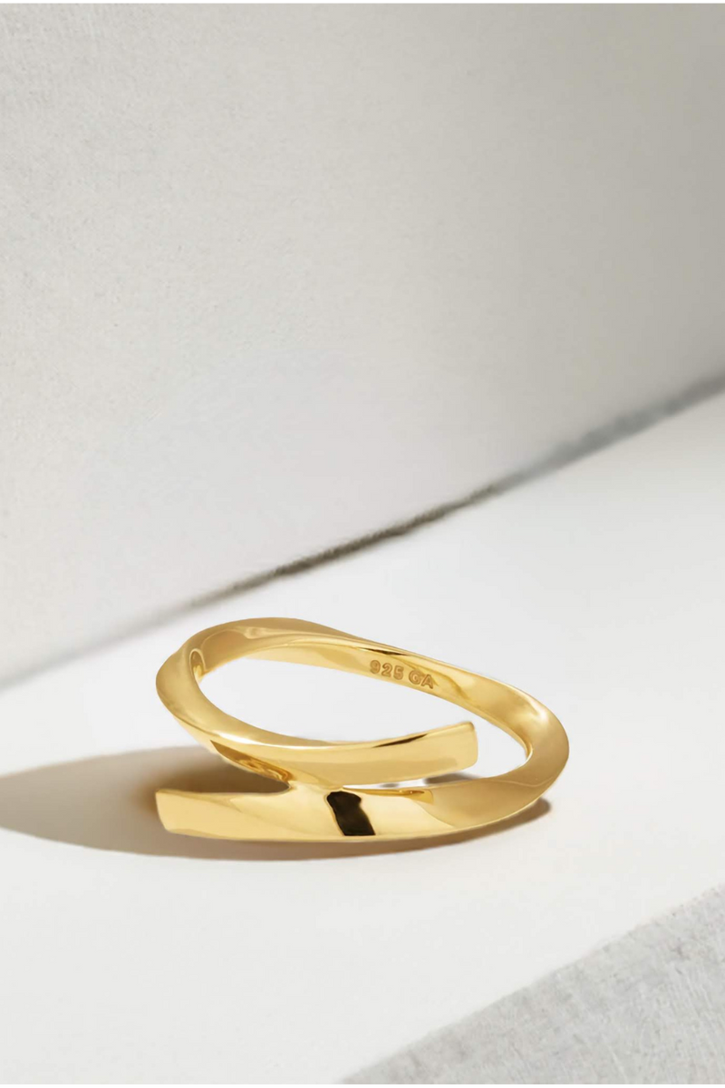 Mini Coil Gold Vermeil Ring