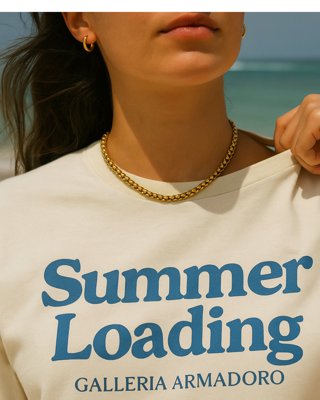Gilda gold plated chain necklace