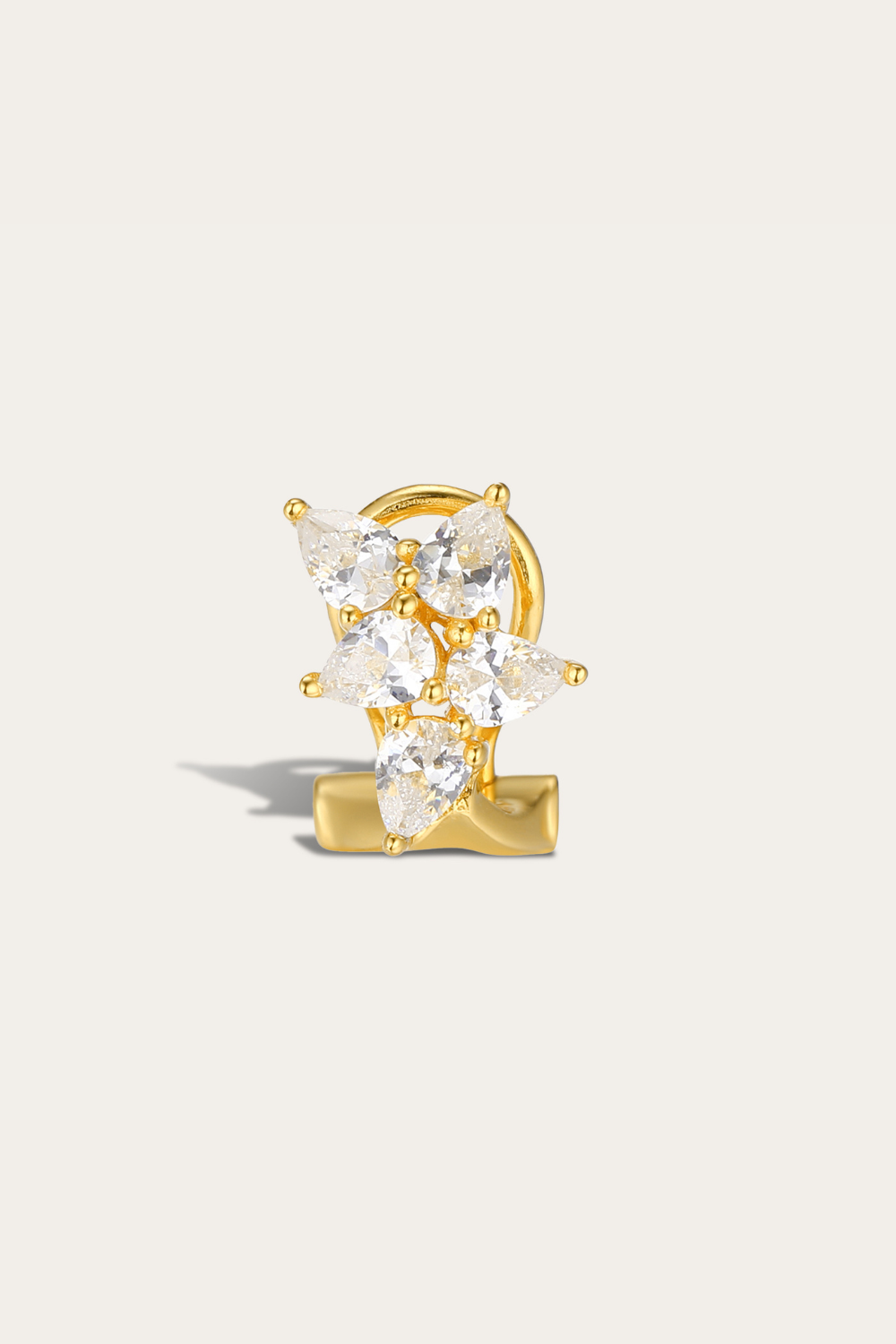 Odette Bridal Stud Earring – 18ct Gold & CZ | Galleria Armadoro

