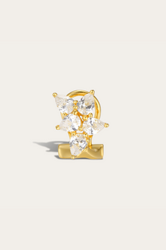 Odette Bridal Stud Earring – 18ct Gold & CZ | Galleria Armadoro

