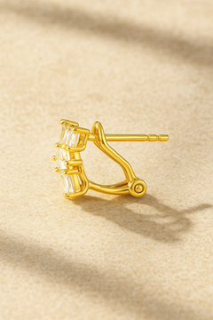 Odette Gold Stud Earring side