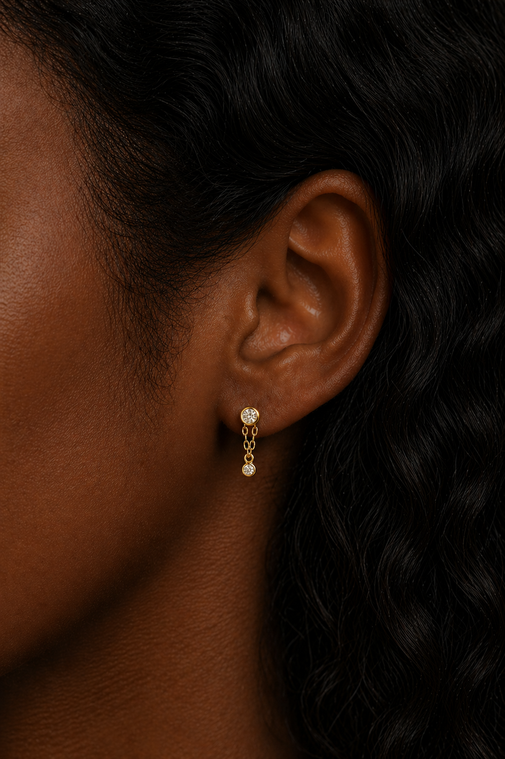 Ora gold vermeil stud